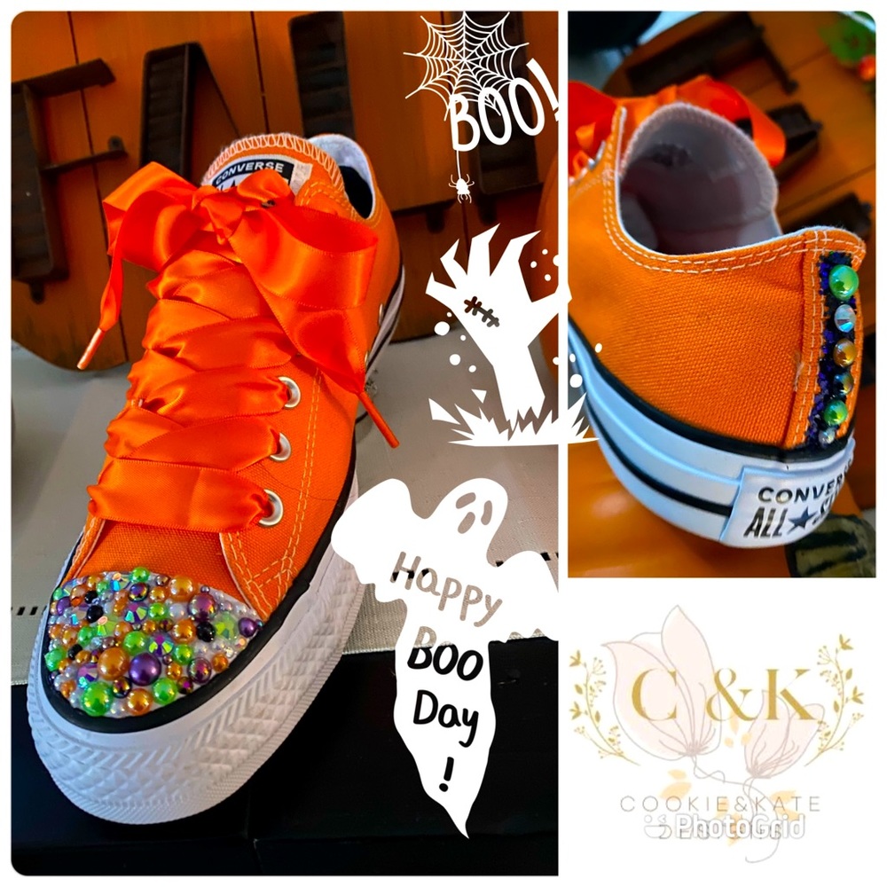 Halloween Pumpkin Orange custom-beaded Cookie & Kate Designs